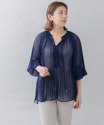 KATHARINE ROSS（キャサリンロス）の「【KATHARINE ROSS】ワッシャープリーツシアーブラウス（シャツ/ブラウス）」