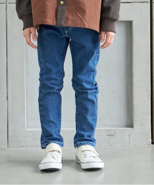 MAKE YOUR DAY(メイクユアデイ)の「タイトストレートデニムパンツ■80~140cm(デニムパンツ・キッズ・ネイビー/ブルー・90/100/140/110/80/120/130)」の9枚目の写真