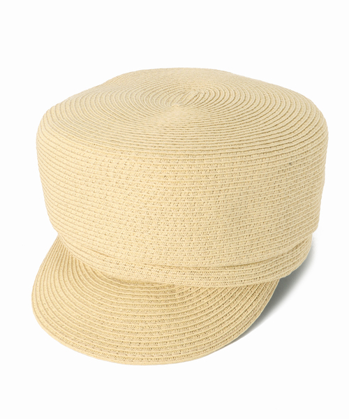 B.C STOCK（ベーセーストック）の「ペーパーキャスケット（キャスケット・レディース・ブラック/ベージュ・FREE）」の2枚目の写真