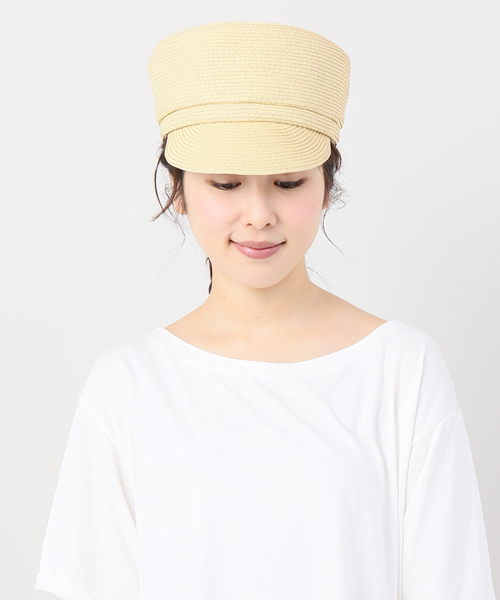 B.C STOCK（ベーセーストック）の「ペーパーキャスケット（キャスケット・レディース・ブラック/ベージュ・FREE）」の11枚目の写真