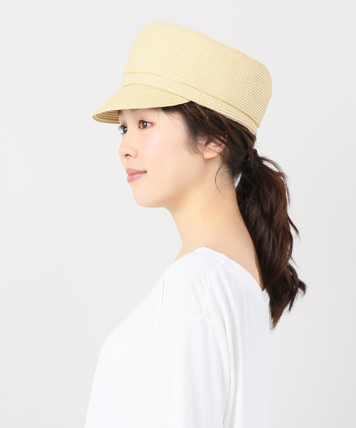 B.C STOCK（ベーセーストック）の「ペーパーキャスケット（キャスケット・レディース・ブラック/ベージュ・FREE）」の10枚目の写真