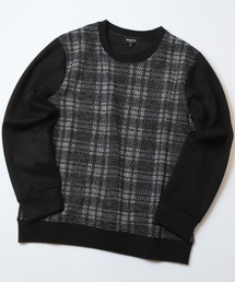 MEN'S BIGI | 杢ジャガードニットプリントカットソー(Tシャツ/カットソー)