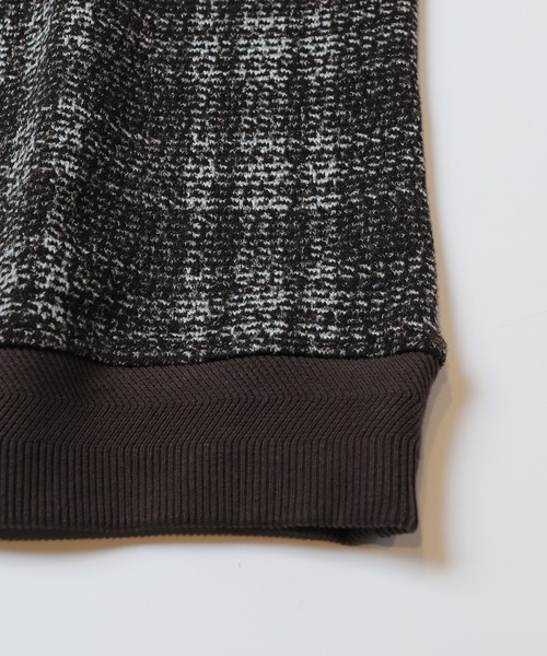 MEN'S BIGI(メンズビギ)の「杢ジャガードニットプリントカットソー(Tシャツ/カットソー・メンズ・ブラウン/ブラック・01/02/03)」の6枚目の写真