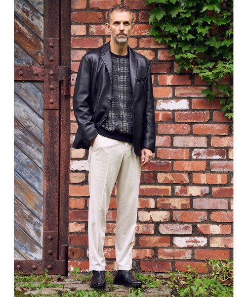 MEN'S BIGI(メンズビギ)の「杢ジャガードニットプリントカットソー(Tシャツ/カットソー・メンズ・ブラウン/ブラック・01/02/03)」の12枚目の写真