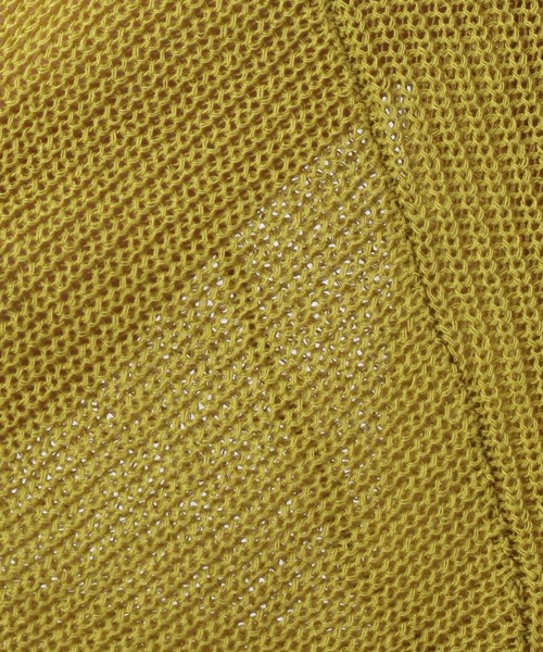 A part by（アパートバイ）の「9GアゼVネックカーディガン_長袖　353631（カーディガン/ボレロ・レディース・ブラック/オフホワイト/カーキ/イエロー・FREE）」の16枚目の写真