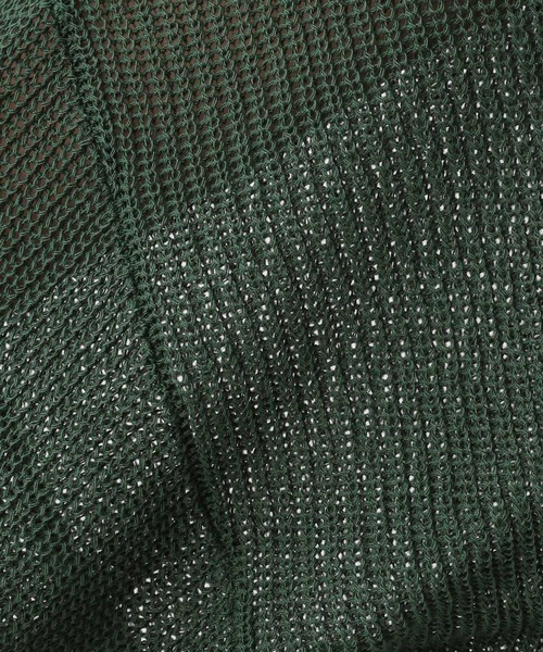 A part by（アパートバイ）の「9GアゼVネックカーディガン_長袖　353631（カーディガン/ボレロ・レディース・ブラック/オフホワイト/カーキ/イエロー・FREE）」の22枚目の写真