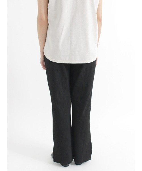 Lugnoncure（ルノンキュール）の「ストライプカットリブパンツ（その他パンツ・レディース・ブラウン/ベージュ/ブラック・ﾌﾘ-）」の11枚目の写真