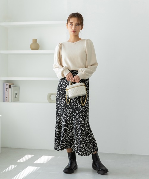 fifth(フィフス)の「レオパードマーメイドスカート(スカート・レディース・ホワイト/ブラック・M)」の13枚目の写真