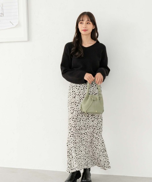 fifth(フィフス)の「レオパードマーメイドスカート(スカート・レディース・ホワイト/ブラック・M)」の3枚目の写真