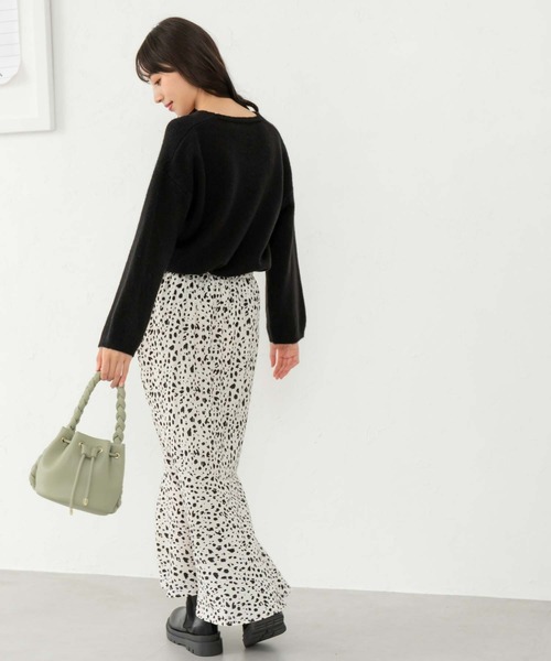 fifth(フィフス)の「レオパードマーメイドスカート(スカート・レディース・ホワイト/ブラック・M)」の4枚目の写真