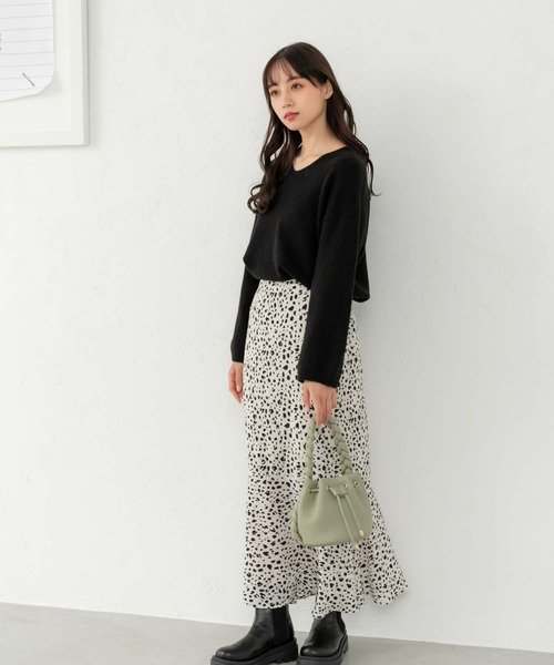 fifth(フィフス)の「レオパードマーメイドスカート(スカート・レディース・ホワイト/ブラック・M)」の5枚目の写真