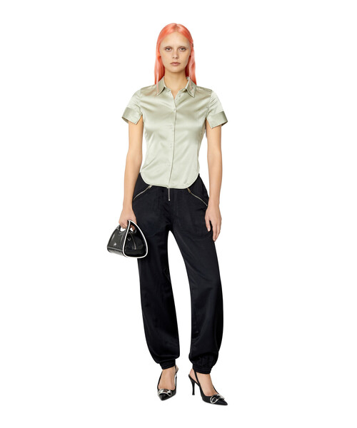 DIESEL（ディーゼル）の「レディース カーゴパンツ サテン（カーゴパンツ・レディース・グレー/ブラック・MEDIUM/LARGE/SMALL/X-SMALL）」の21枚目の写真