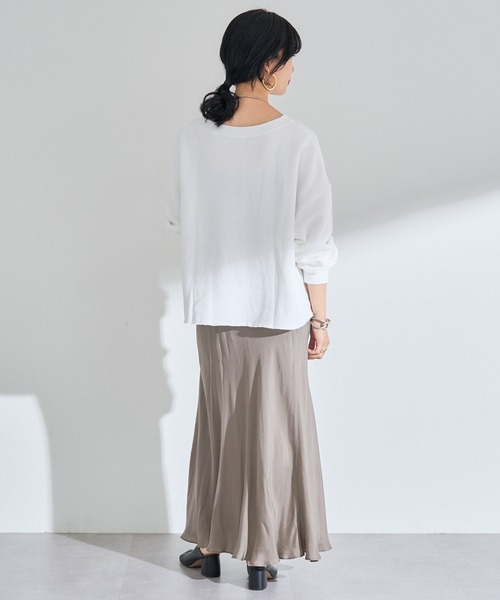 SHENERY（シーナリー）の「フィブリルフレアマキシスカート（スカート・レディース・ブラック/グレー・38/36）」の11枚目の写真