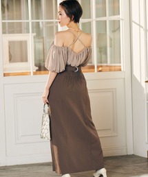 Andemiu | 【藤原 望未コラボ】デコルテ魅せオフショルＩラインドレス162350(ドレス)