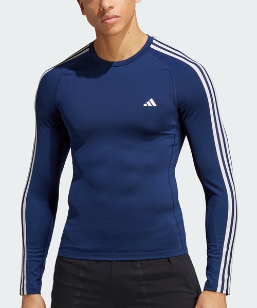 テックフィット スリーストライプス トレーニング長袖Tシャツ アディダス adidas（Tシャツ/カットソー）｜adidas（アディダス）のファッション通販  ZOZOTOWN