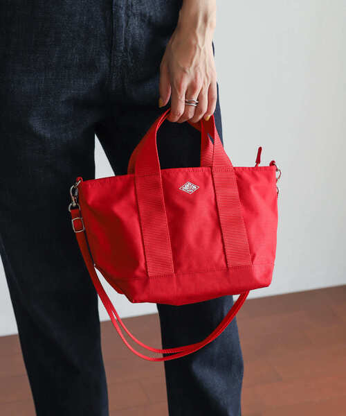 DANTON（ダントン）の「DANTON　2WAY TOTE BAG（トートバッグ・レディース・ライトグレー/グレー/レッド・FREE）」の5枚目の写真