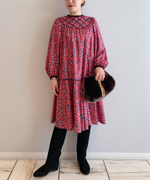 完全オーダー Iena La Boucle フラワープリント ミニワンピース ワンピース Iena La Boucle イエナラブークル のファッション 国内外の人気 Sustainergy Pulmoclinic Com