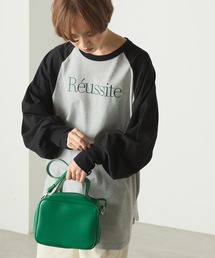 forksy. | 【forksy.】刺繍ロゴラグランボリュームスリーブビッグシルエットプルオーバー(Tシャツ/カットソー)