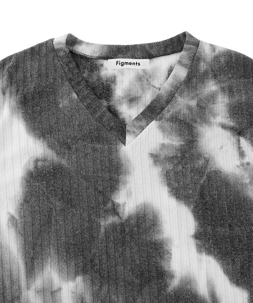 Figments（フィグメンツ）の「タイダイ柄ベスト（ベスト・レディース・グレー/オレンジ・FREE）」の7枚目の写真