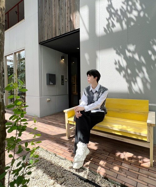 Figments（フィグメンツ）の「タイダイ柄ベスト（ベスト・レディース・グレー/オレンジ・FREE）」の12枚目の写真