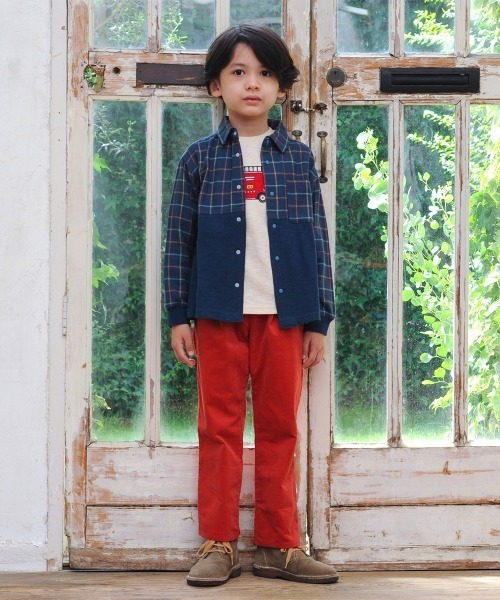 combimini（コンビミニ）の「Tシャツ（消防車）（Tシャツ/カットソー・キッズ・ブルー系その他/ライトベージュ・120/100/80/110/90/70）」の3枚目の写真