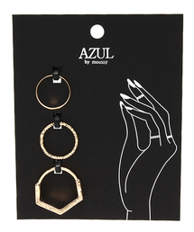 AZUL by moussy | ワイドメタルSETリング(CARD)(リング)