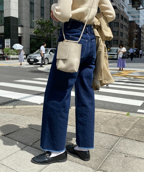 CPCM（シーピーシーエム）の「ピンタック×ハイウエストデニムワイドパンツ（デニムパンツ・レディース・ブラック/インディゴブルー/サックスブルー・FREE）」の20枚目の写真