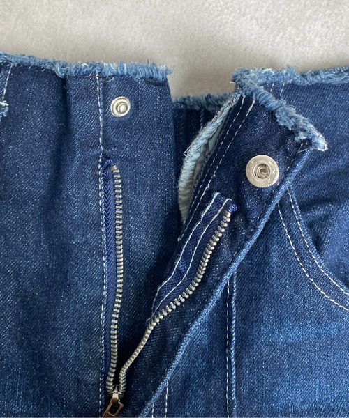 CPCM（シーピーシーエム）の「ピンタック×ハイウエストデニムワイドパンツ（デニムパンツ・レディース・ブラック/インディゴブルー/サックスブルー・FREE）」の10枚目の写真