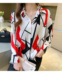 きれいめオフィスカジュアル襟付きブラウス