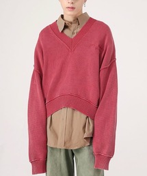 WESTBOY（ウエストボーイ）の「ドロップショルダーVネックショートニットセーター WO22W3TP04【WB ORIGINALS】（ニット/セーター・メンズ）」