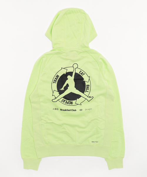 JORDAN BRAND（ジョーダンブランド）の「ジョーダン  ジョーダン DF SPRT CSVR BC グラフィック FLC L/S フーディ（パーカー・メンズ・グリーン/ブラック・2XL/L/M/S/XL）」の4枚目の写真