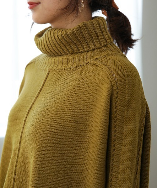 Bou Jeloud（ブージュルード）の「ピンタック入りニット（ニット/セーター・レディース・ブラック/レッド/カーキ/ブルー・FREE）」の22枚目の写真