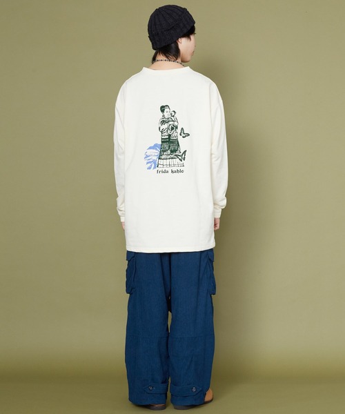 チャイハネ（チャイハネ）の「【チャイハネ】カルーナMEN'SトップスLサイズ（スウェット・メンズ・ホワイト/ピンク/ターコイズブルー・FREE）」の8枚目の写真