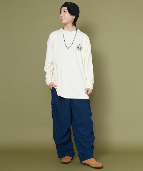 チャイハネ（チャイハネ）の「【チャイハネ】カルーナMEN'SトップスLサイズ（スウェット・メンズ・ホワイト/ピンク/ターコイズブルー・FREE）」の10枚目の写真