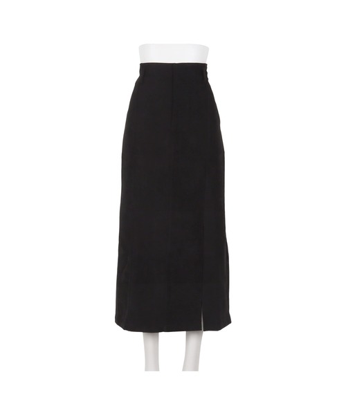 KOBE LETTUCE（コウベレタス）の「起毛ツイルフロントスリットナロースカート（スカート・レディース・ブラック/ホワイト系/ベージュ・FREE）」の7枚目の写真