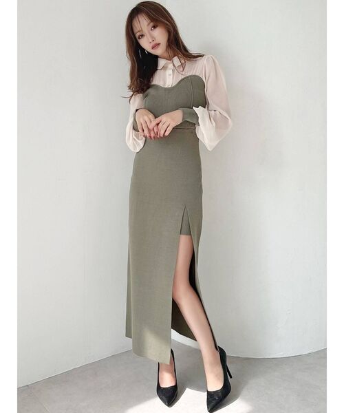 RESEXXY（リゼクシー）の「モノグラムエンボスパンプス（パンプス・レディース・ブラック/イエロー・SMALL/MEDIUM/LARGE）」の5枚目の写真