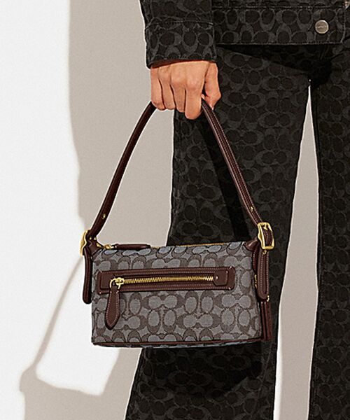 【希少/美品✨】COACH シグネチャー デミバッグ おまけスカーフ付 公式】COACH – コーチ | スタックド タビー バッグ プリント シルク