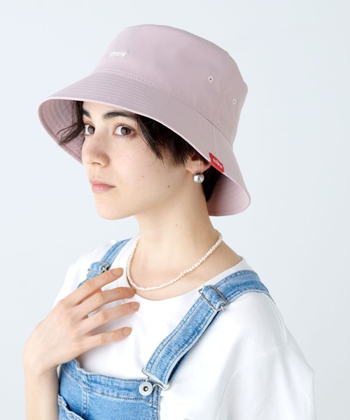セール】【EDWIN】ロゴ刺繍バケットハット（ハット）｜EDWIN