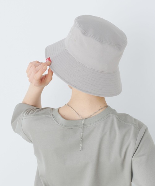 今期:45r ホワイト バケットハット EDWIN】ロゴ刺繍バケットハット（ハット）｜EDWIN（エドウィン）の