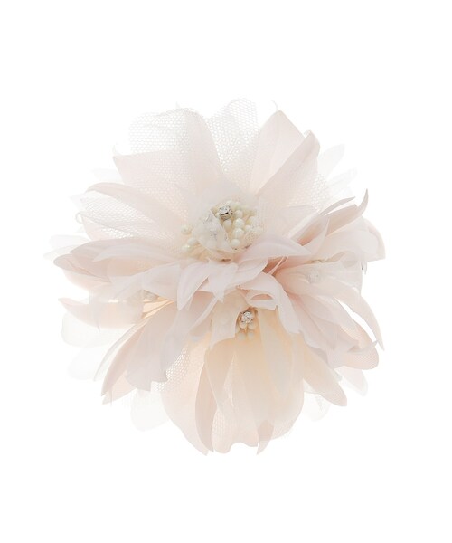 INDIVI（インディヴィ）の「【セレモニー/入卒アイテム】フラワーコサージュ（ブローチ/コサージュ・レディース・ネイビー/ライトグレー/ベビーピンク・00）」の6枚目の写真