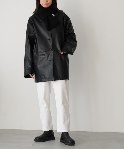 CANAL JEAN(キャナルジーン)の「El mar ウール混シンプルマフラー(マフラー・レディース・グレー/アイボリー/ブラック/グリーン/ブラウン・ONE SIZE)」の12枚目の写真