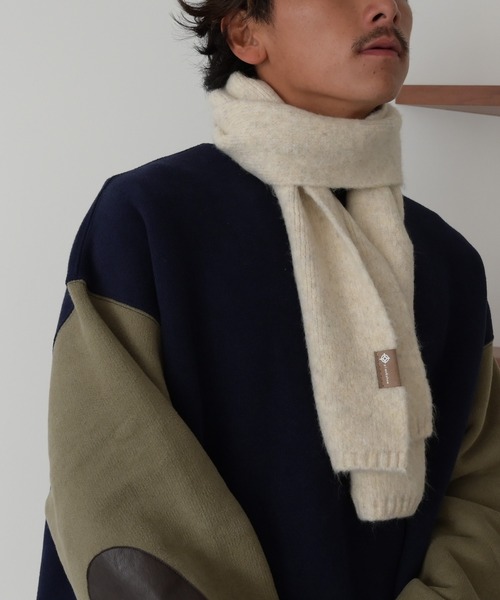 CANAL JEAN(キャナルジーン)の「El mar ウール混シンプルマフラー(マフラー・レディース・グレー/アイボリー/ブラック/グリーン/ブラウン・ONE SIZE)」の13枚目の写真