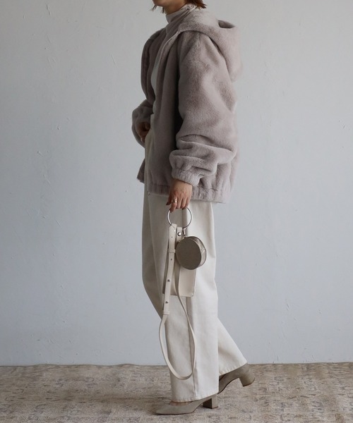 カシミヤファーパーカー カシミヤ ジップ パーカー （Grey Melange）| Sunspel