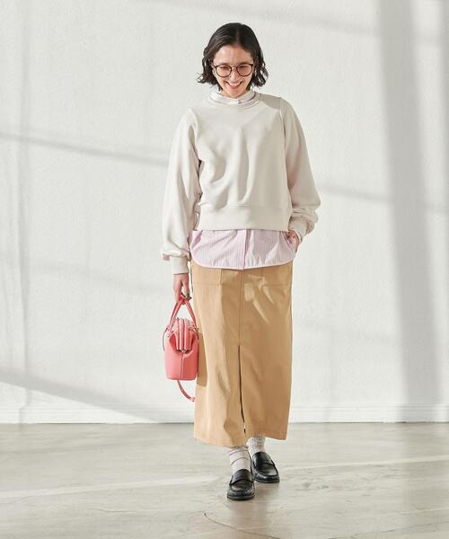 ＜エッセンシャルアイテム＞ウラケプルオーバーカットソー-吸水速乾・UVカット-