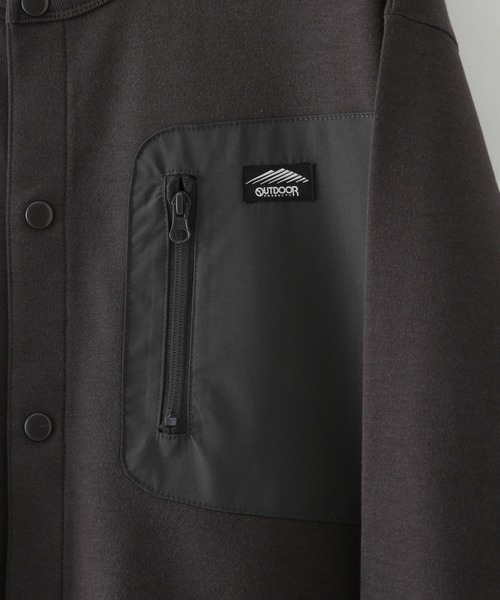 OUTDOOR PRODUCTS(アウトドアプロダクツ)の「【OUTDOOR PRODUCTS/アウトドアプロダクツ】防シワ UVカット ビッグシルエット ポンチビッグポケット カーディガン(カーディガン/ボレロ・メンズ・カーキ/ブラック/チャコールグレー・MEDIUM/LARGE/X-LARGE)」の5枚目の写真