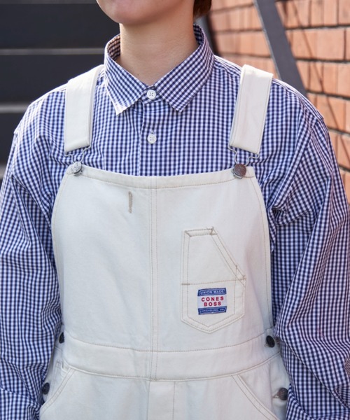 CIAOPANIC（チャオパニック）の「【CONES BOSS × CIAOPANIC】ビッグオーバーオール（サロペット/オーバーオール・レディース・オフホワイト/ブルー/ネイビー・MEDIUM/LARGE）」の21枚目の写真