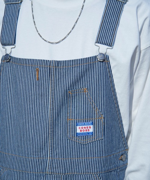 CIAOPANIC（チャオパニック）の「【CONES BOSS × CIAOPANIC】ビッグオーバーオール（サロペット/オーバーオール・レディース・オフホワイト/ブルー/ネイビー・MEDIUM/LARGE）」の7枚目の写真