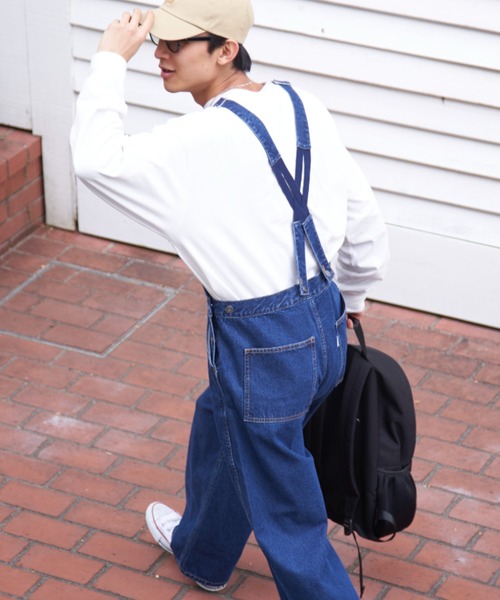 CIAOPANIC（チャオパニック）の「【CONES BOSS × CIAOPANIC】ビッグオーバーオール（サロペット/オーバーオール・レディース・オフホワイト/ブルー/ネイビー・MEDIUM/LARGE）」の17枚目の写真