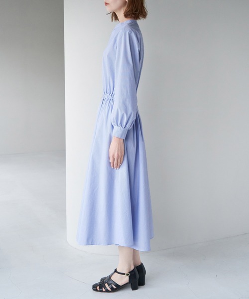 ROPE' PICNIC(ロペピクニック)の「着丈が選べる/ストライプワンピース(ワンピース・レディース・サックスブルー/ピンク系その他/ネイビー・T38/38)」の13枚目の写真