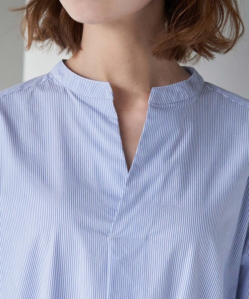 ROPE' PICNIC(ロペピクニック)の「着丈が選べる/ストライプワンピース(ワンピース・レディース・サックスブルー/ピンク系その他/ネイビー・T38/38)」の15枚目の写真